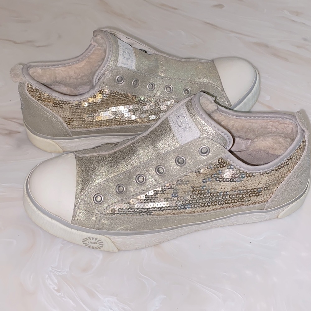 UGG Silver Sequin Sneakers